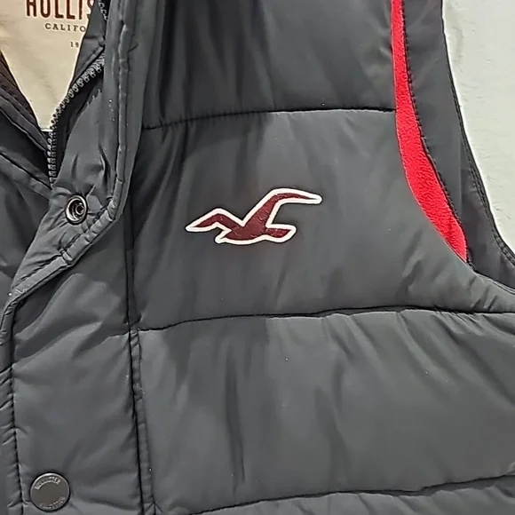 Hollister Puffer Vest Black Size S - Picture 2 of 9